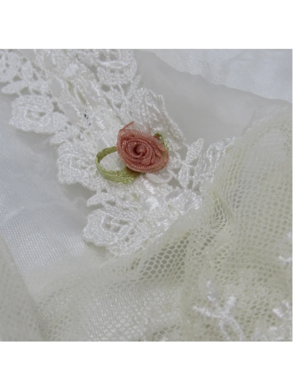 Vtg Lace Christening Gown Dress 23